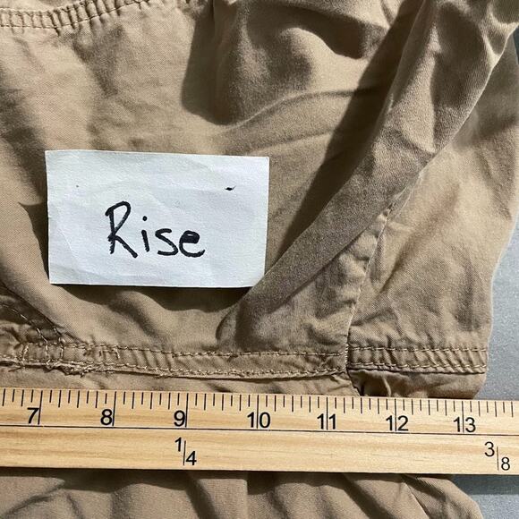 Cargo Bermuda Shorts Plus Size 22W Khaki Crop Pants Capris Utility Outdoors Y2K - Picture 8 of 10